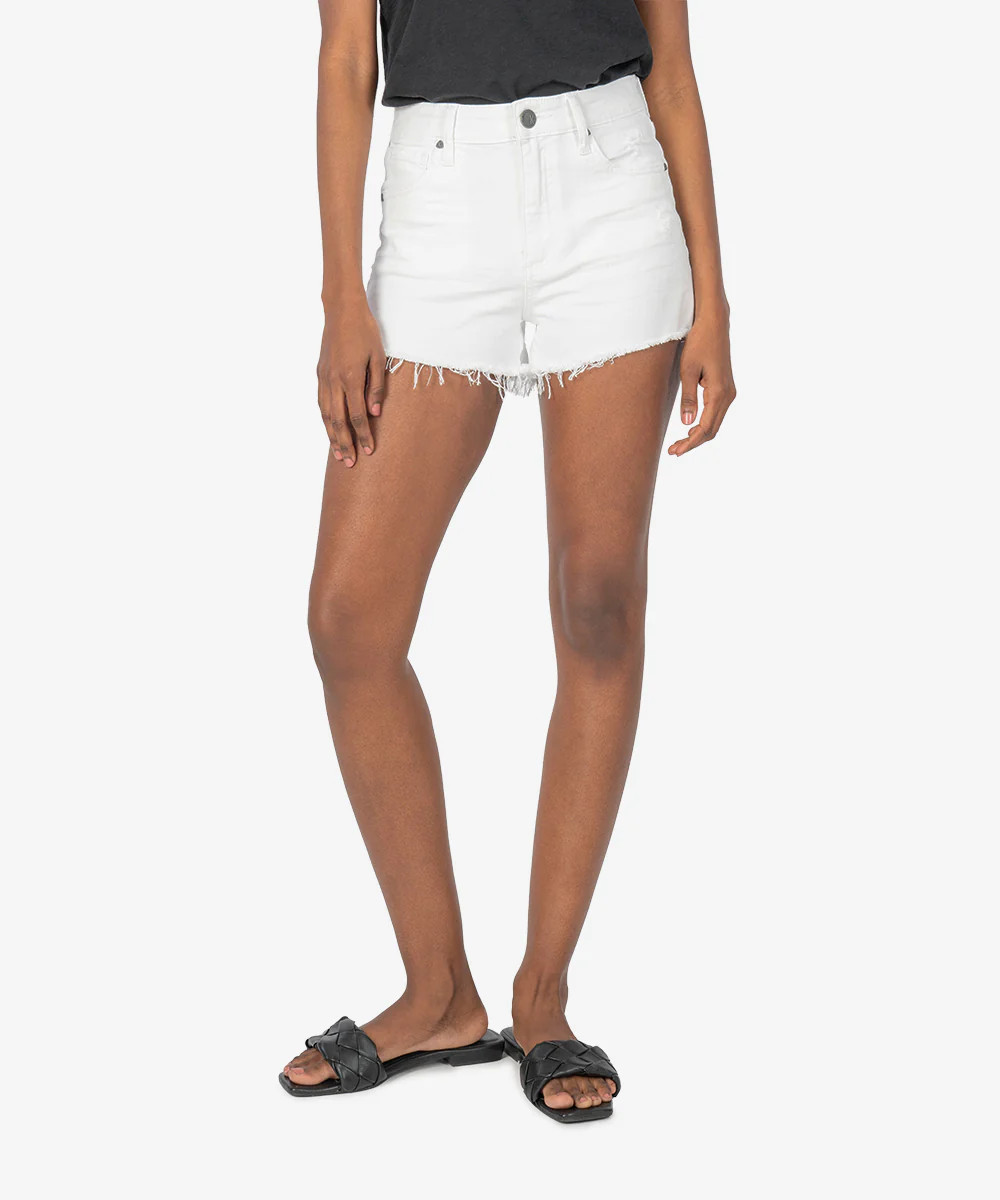 Jane High Rise Short (Optic White) - Kut from the Kloth | Kut From Kloth