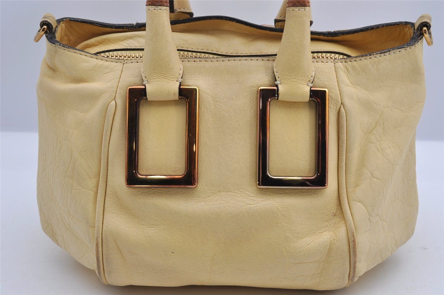 Authentic Chloe Ethel 2Way Shoulder Cross Body Hand Bag Leather Yellow 3175F | eBay AU