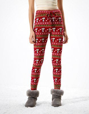 AE Velvet Snoopy Super High-Waisted Legging | American Eagle Outfitters (US & CA)