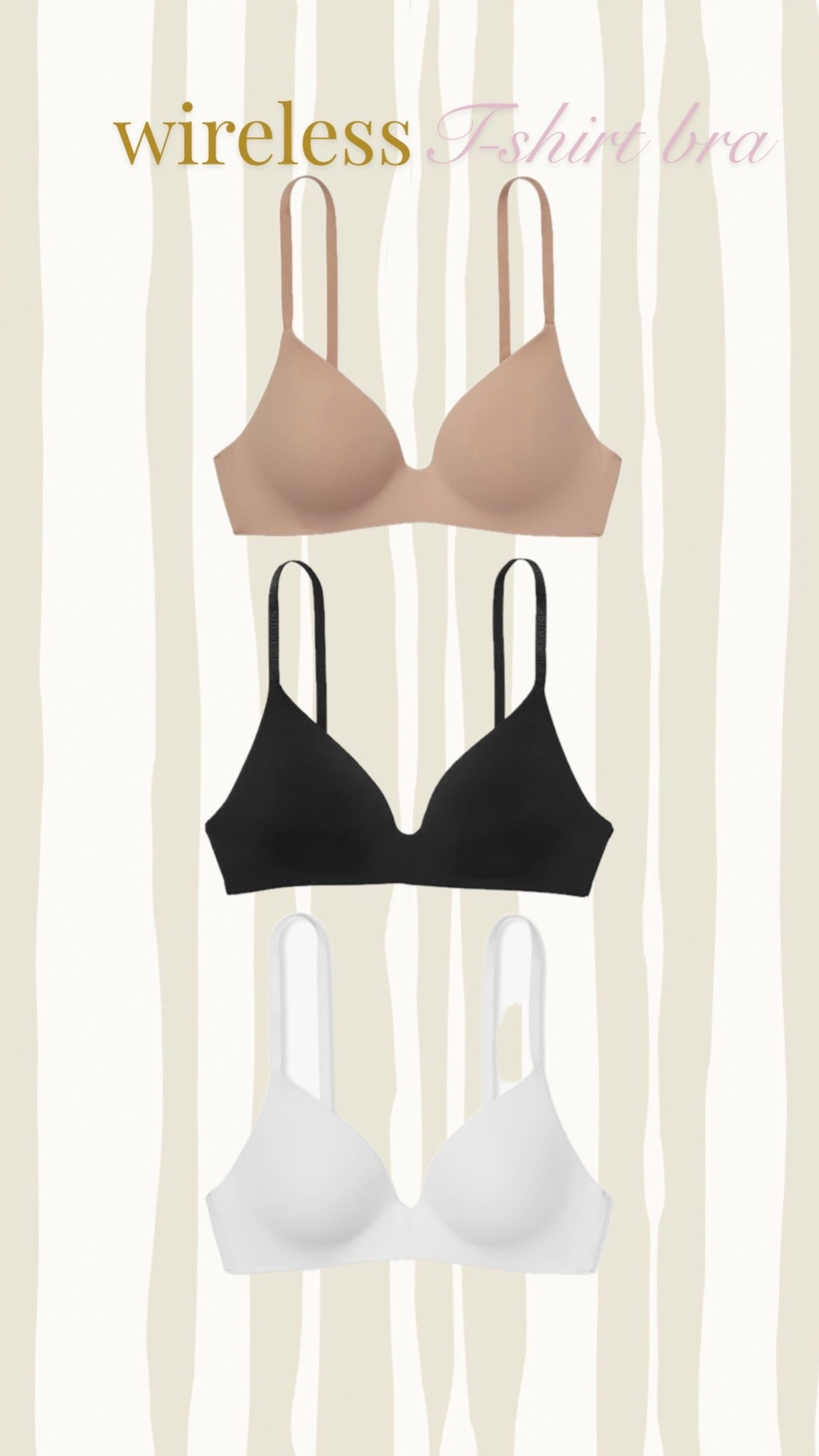 Best wireless t shirt bra -
Comfortable and gives good shape  

#LTKMidsize #LTKOver40 #LTKSaleAlert