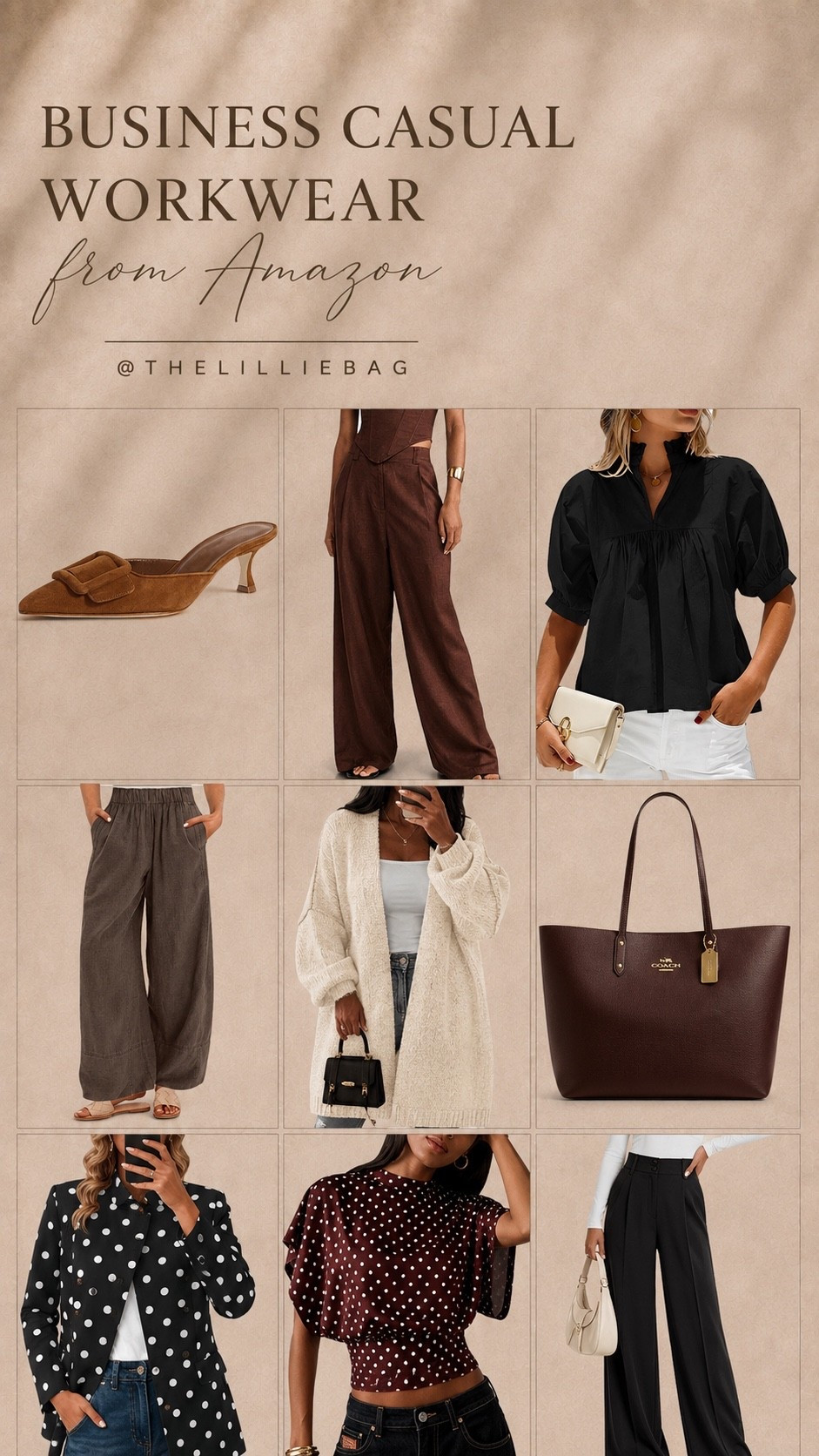 Amazon workwear finds that make getting dressed for the office easy 🤎 Polished pieces that are perfect for teacher outfits, business casual looks, office outfits, meetings, and everyday workwear—with plenty of staples you can mix + match into fall!

Amazon workwear, Amazon fashion, teacher outfits, teacher outfit ideas, business casual outfits, women’s workwear, office outfit ideas, fall work outfits, business casual women, work pants, wide leg trousers, work blouses, office fashion, affordable workwear, fall fashion 2026, Amazon outfit ideas, back to school teacher outfits

#LTKSeasonal #LTKWorkwear