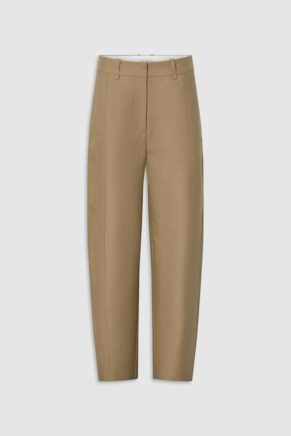 Tailored Curved Leg Pant Haystack | Oroton