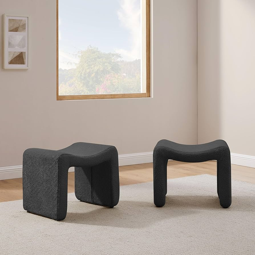 Amazon.com: VANOMi Large Footstool Ottoman, Multi-Functional Modern Foot Stool, Sofa Footrest Ext... | Amazon (US)