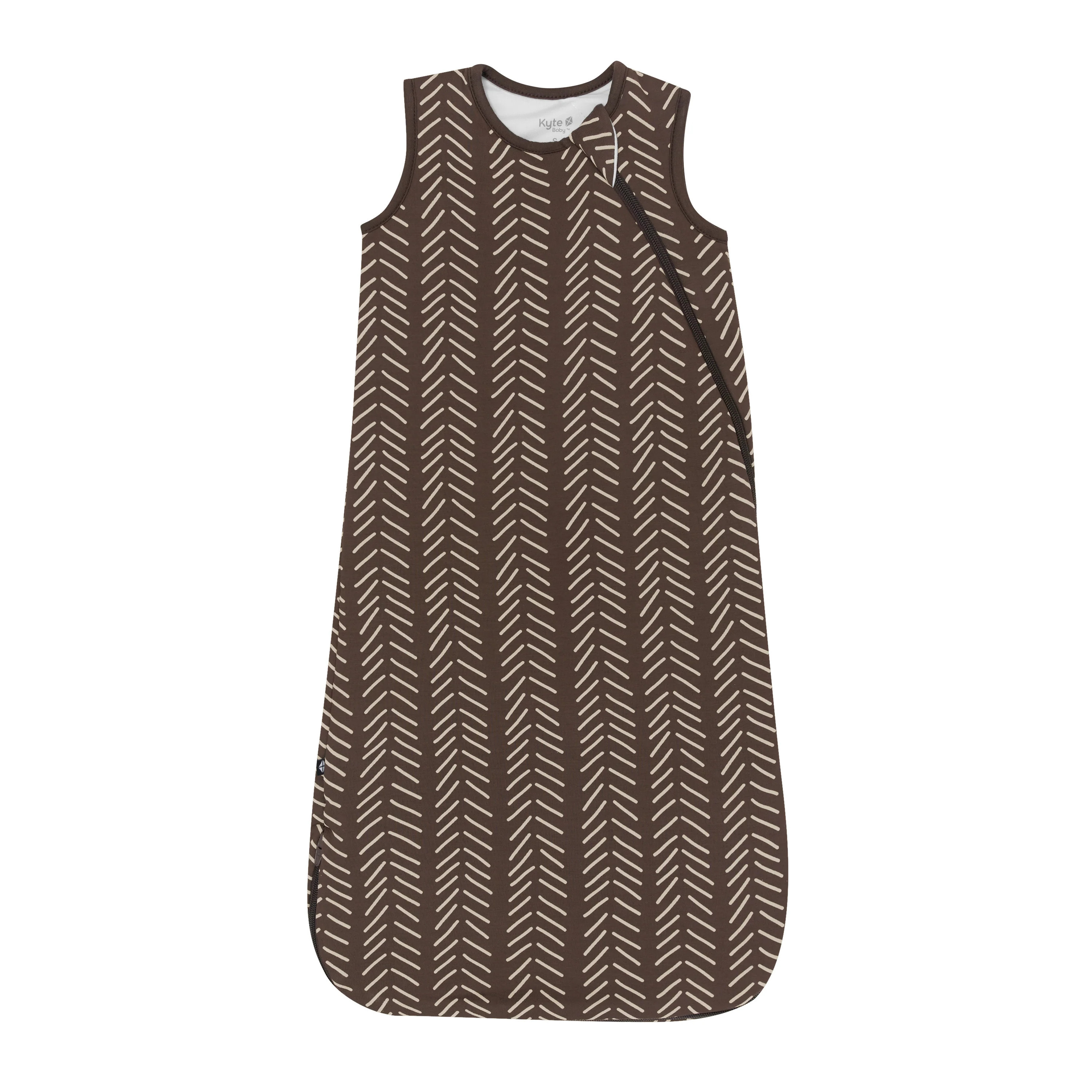 Sleep Bag in Espresso Herringbone 1.0 | Kyte BABY