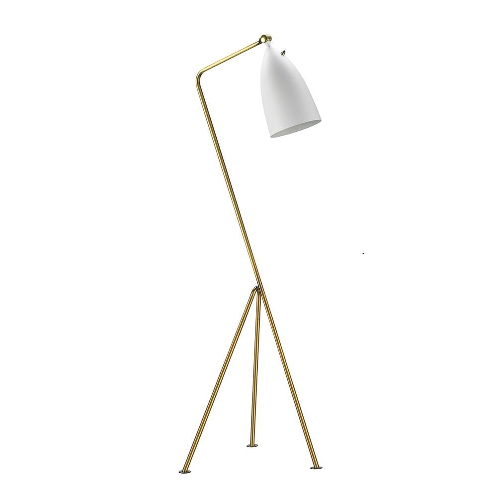 Brewed II 47.6 in. White Floor Lamp | The Home Depot