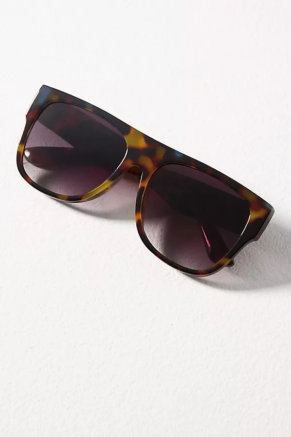 Flat Top Tort Sunglasses | Anthropologie (US)