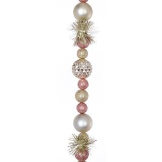6ft. Pink & Gold Tinsel & Ball Garland by Ashland® | Michaels Stores