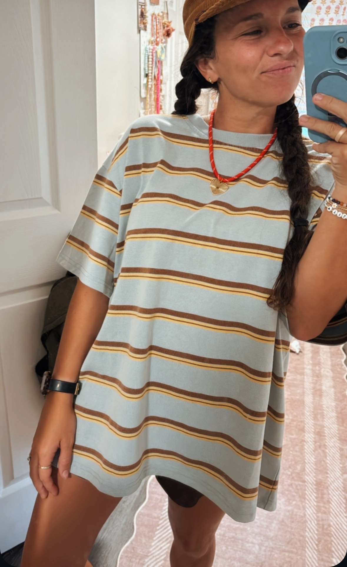 oversized stripe tee