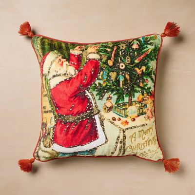John Derian for Target 18"x18" Santa Pillow | Target