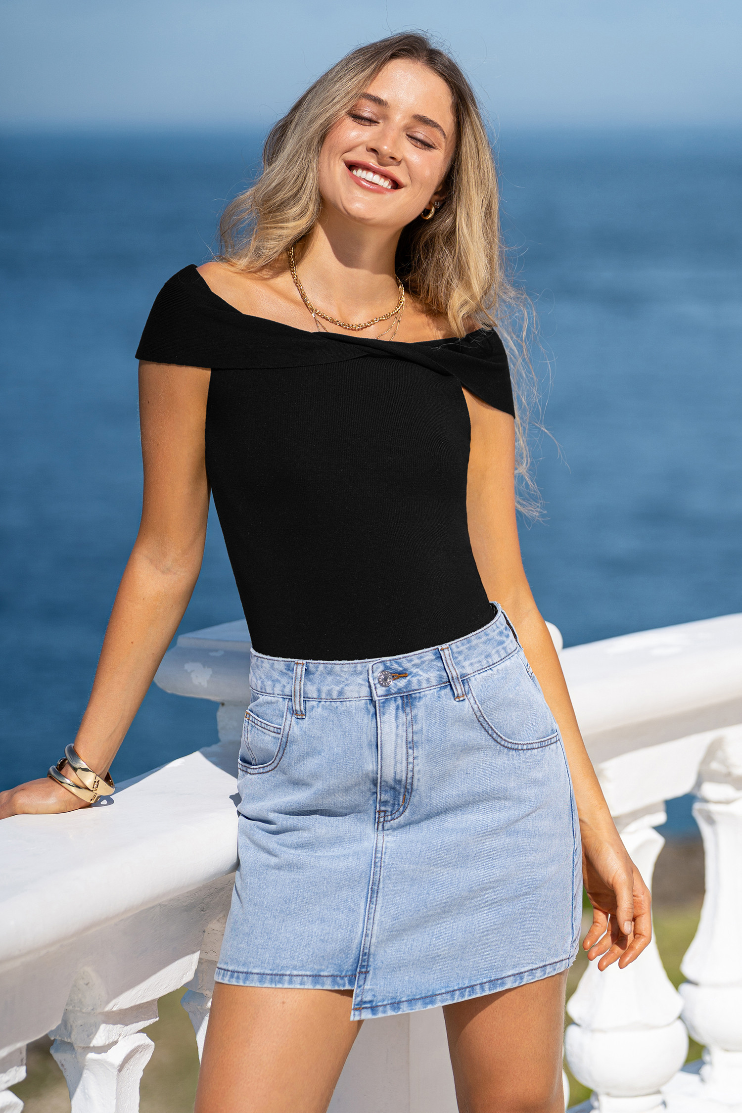 Call Your Bluff Blue Denim Mini Skirt | Cupshe US