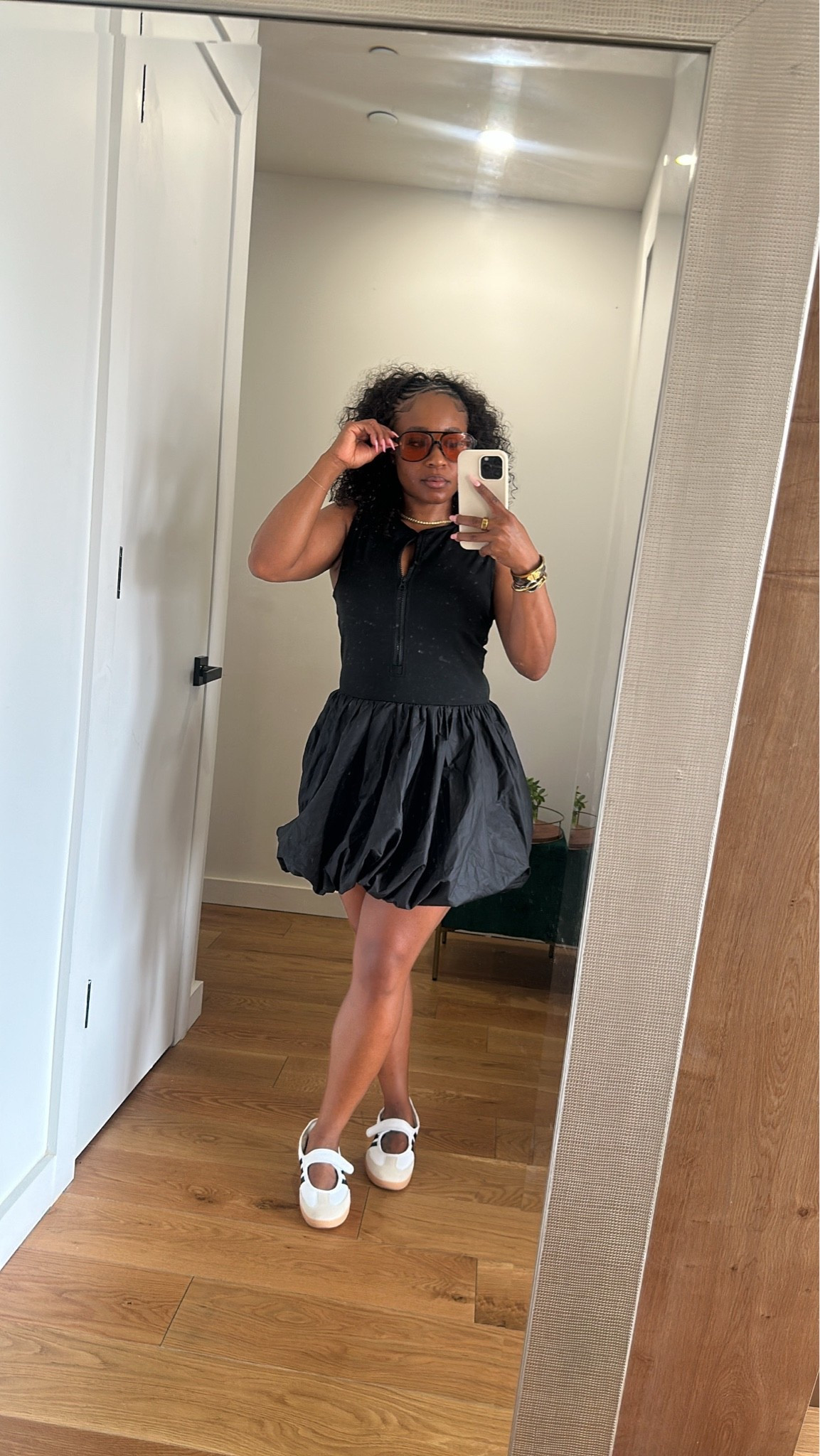 Literally the perfect outfit to dilly dally around the city in 
#blackdress
#sambas

#LTKActive #LTKootd