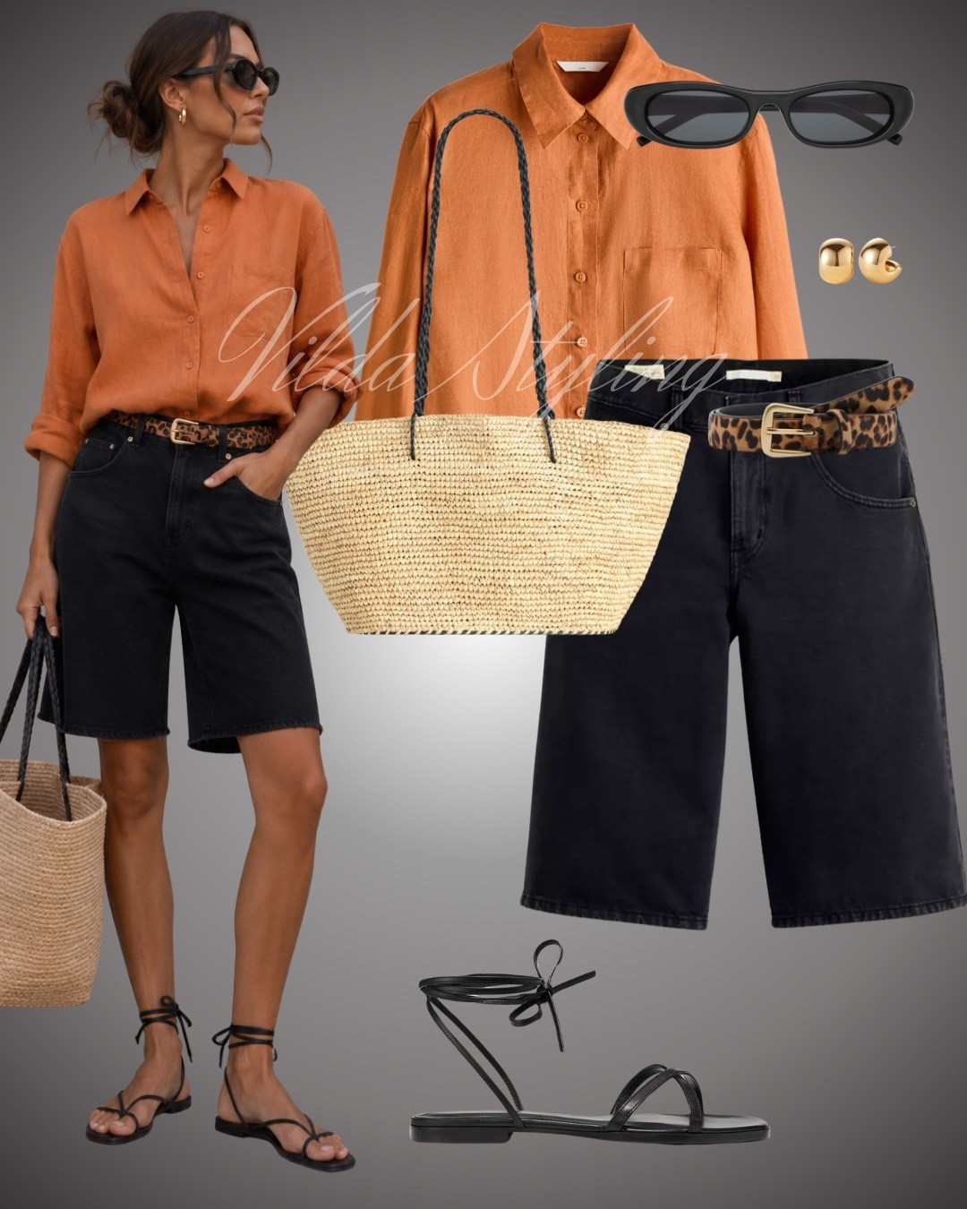 A linen button-down, black Bermuda shorts, and chic woven accessories create the perfect elevated summer look. Simple, polished, and endlessly versatile. ✨
#LTKStyle #LTKFashion #SummerStyle #CasualChic #LinenShirt #BlackDenim #NeutralStyle #EverydayOutfit #VacationStyle #EffortlessStyle

#LTKsummer #LTKjeans #LTKstyletip