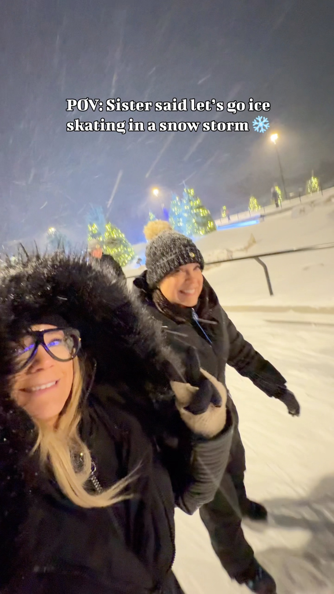 New ice skating rink in Holland, MI - my Noize faux fur coat is vegan, cruelty free and so warm! 

My glasses are a Tom Ford dupe and were perfect for keeping snow off my face  

#LTKFindsUnder50 #LTKTravel #LTKCyberWeek