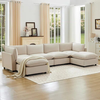Heffernan 138.29” W Oversized 8-Seater Composable Modular Sofa | Wayfair North America