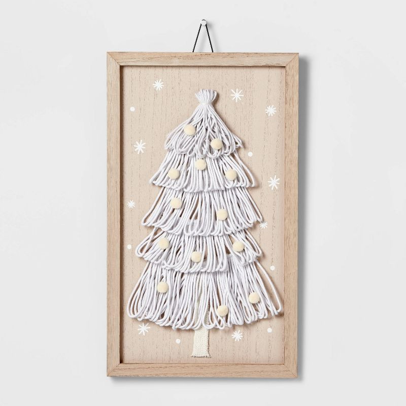 10" Fabric Loop Tree Wood Wall Sign - Wondershop™ | Target