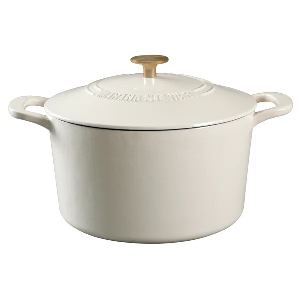 Martha Stewart Gatwick 7 qt. Cast Iron Round Dutch Oven with Lid | Wayfair North America
