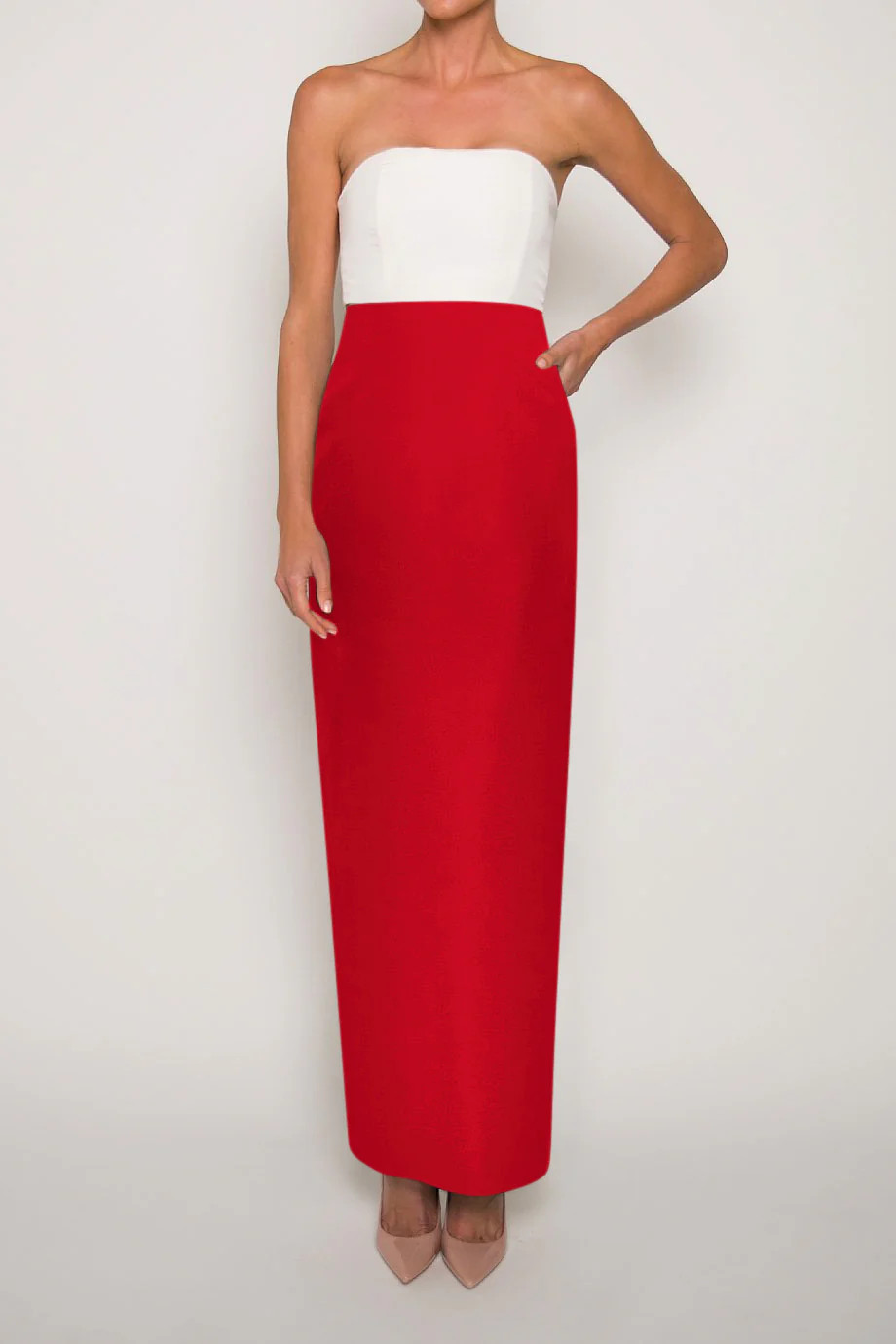 Silk Faille Column Skirt | ALEXIA MARIA