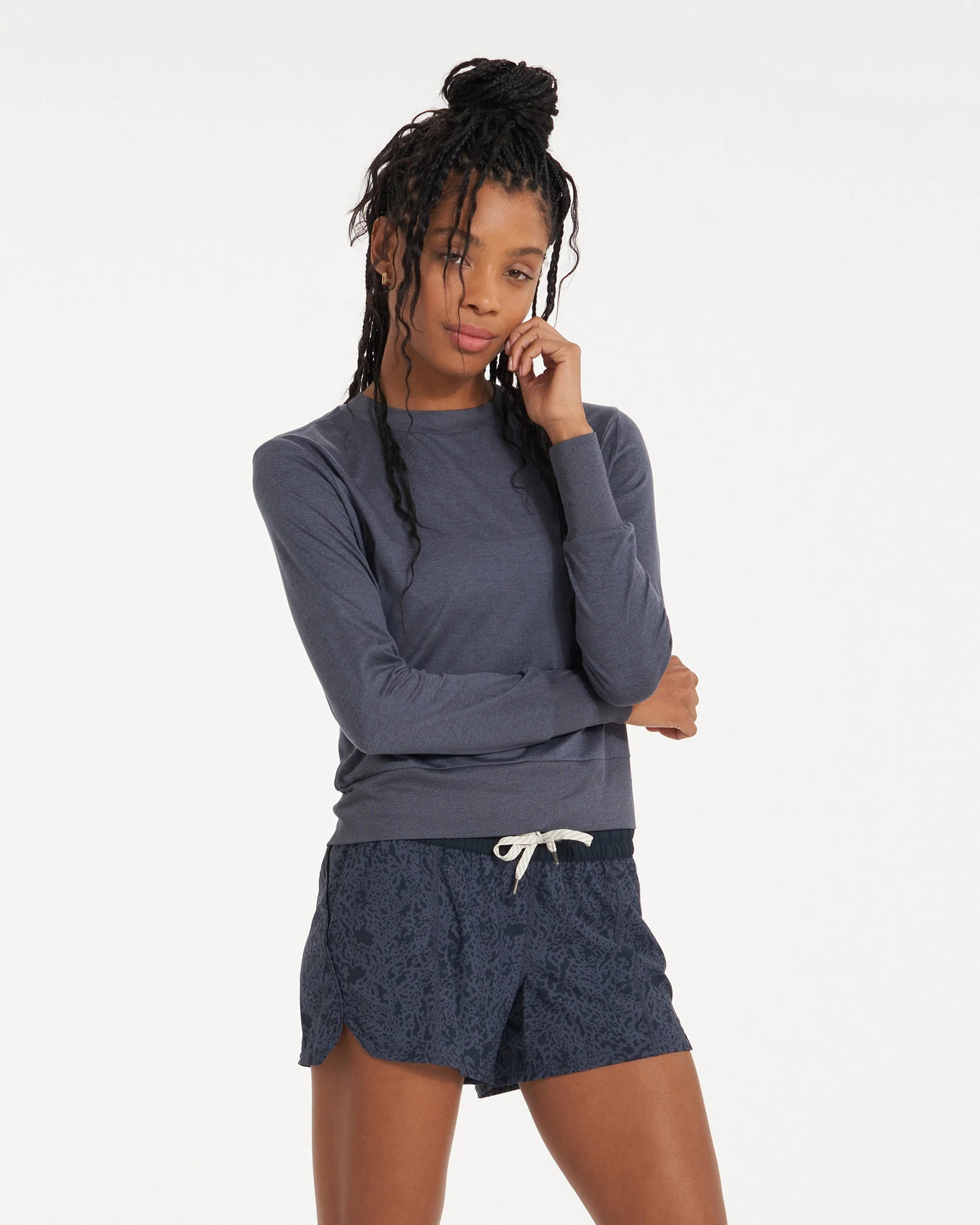 Daydream Crew | Azure Heather | Vuori Clothing