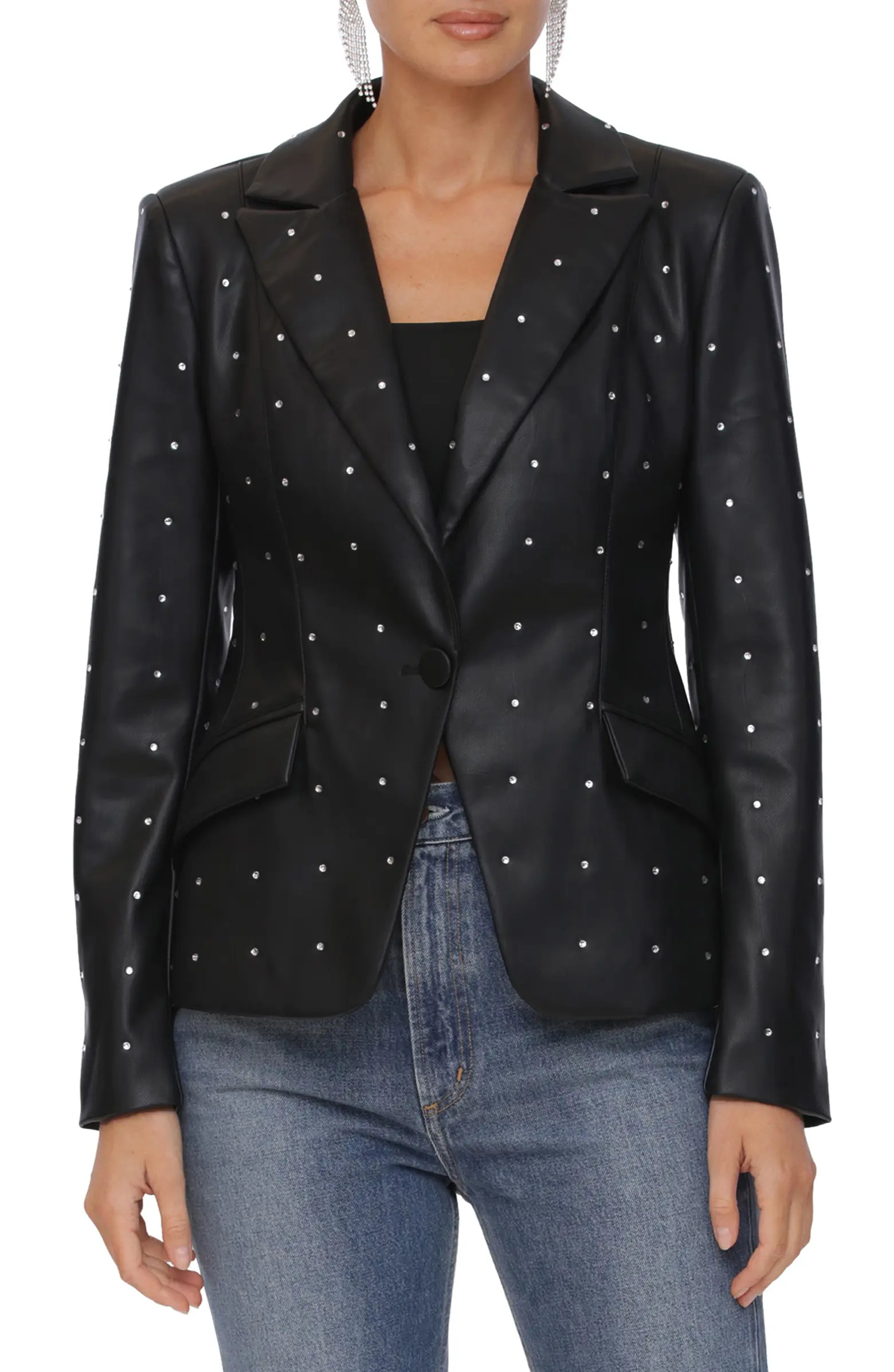 Rhinestone Fitted Blazer | Nordstrom Rack