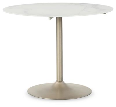 Barchoni Dining Table with Marble Print Glass Top | Ashley Homestore