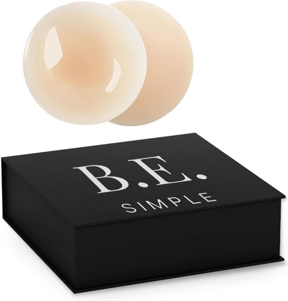 B.E. SIMPLE Nipple Covers for Women- Reusable Adhesive No Show Bra | Amazon (US)