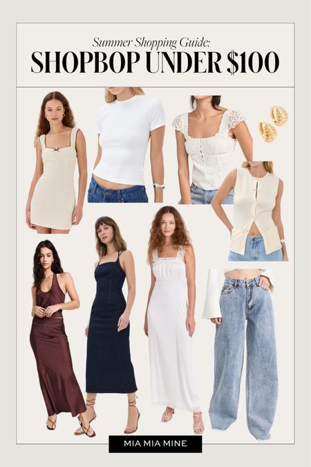 Shopbop summer outfits under $100 
White dresses under $100
Basic white tee
Wide leg jeans
Summer tops and knit vests

#LTKStyleTip #LTKSeasonal #LTKFindsUnder100