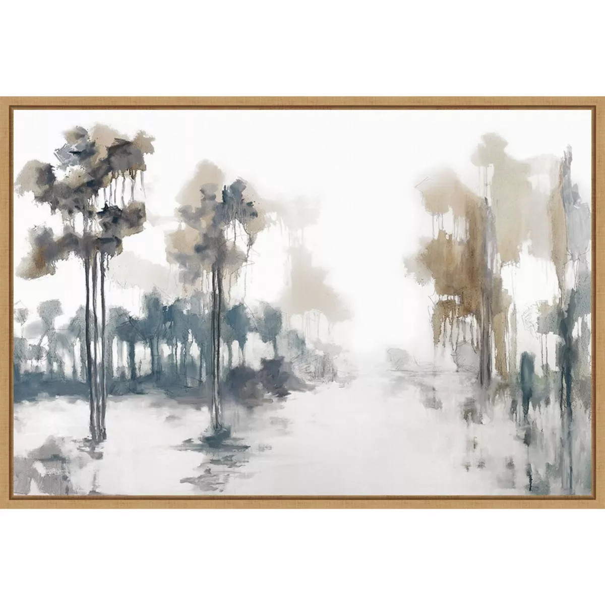 Amanti Art Back Roads Forest And Fields by Jacqueline Ellens Canvas Wall Art Print Framed 33 x 23... | Target