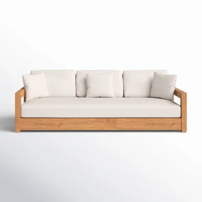 Melrose 76.55'' Teak Outdoor Sofa | Wayfair North America