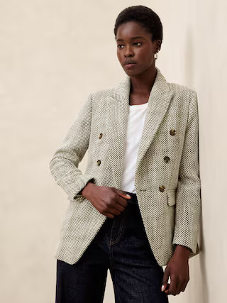 Herringbone Icon Blazer | Banana Republic Factory