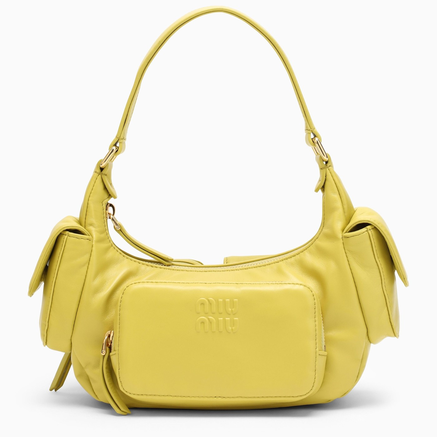 Cedar nappa leather Pocket shoulder bag | The Double F