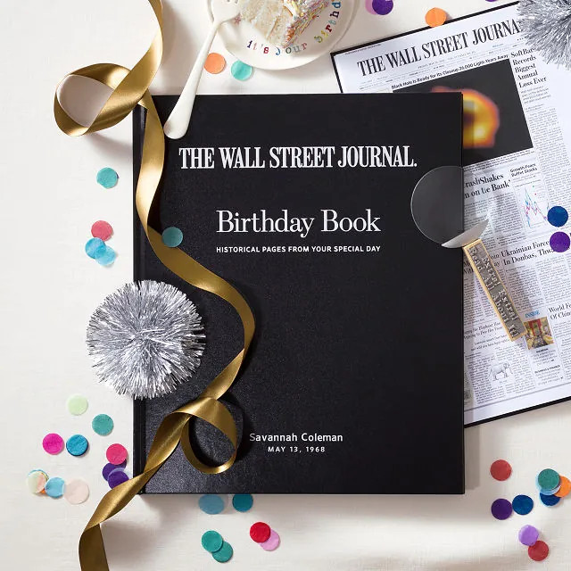 Wall Street Journal Custom Birthday Book | UncommonGoods