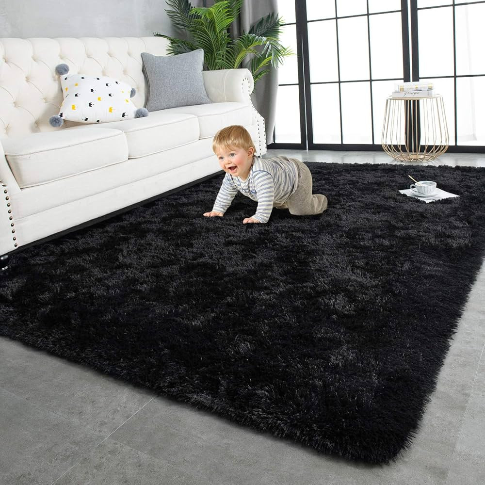 TWINNIS Super Soft Shaggy Rugs Fluffy Carpets, 4x5.9 Feet, Indoor Modern Plush Area Rugs for Livi... | Amazon (US)