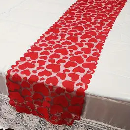 1pc, Valentine Heart Table Runner, Red Heart Lace Table Runner, Home Table Decoration, Table Runn... | Temu Affiliate Program