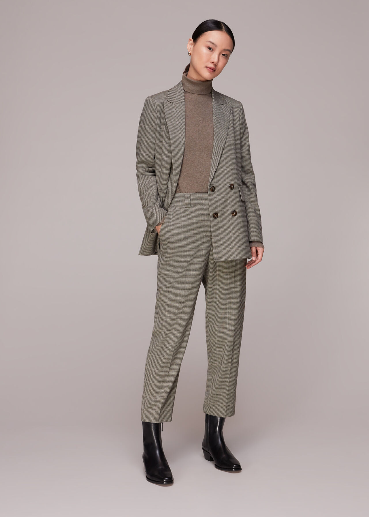 Elizabeth Check Blazer | Whistles