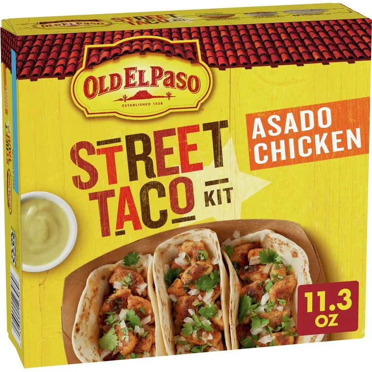 Old El Paso Street Taco Kit, Asado Chicken, 11.3oz | Walmart (US)