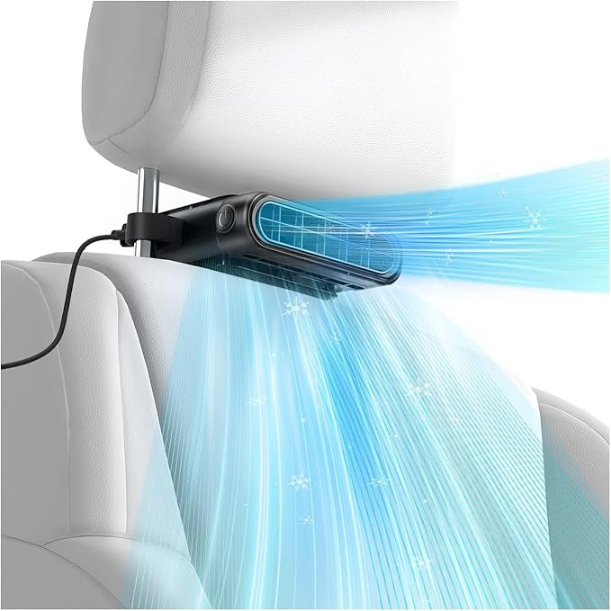 Car Seat Fan with Seatback Cooling Airflow for Driver & Back Seat Passengers, 3-speed Quiet USB B... | Amazon (US)