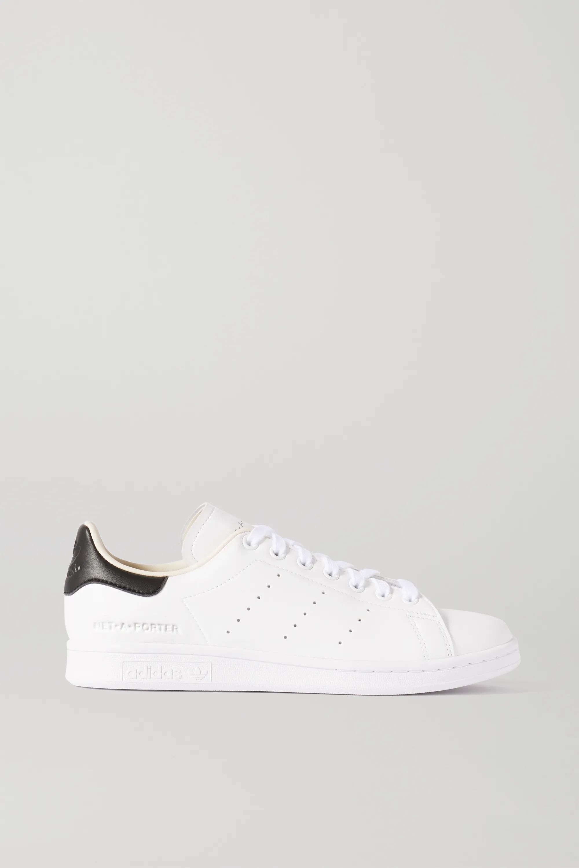 White + NET-A-PORTER Stan Smith vegan leather sneakers | adidas Originals | NET-A-PORTER | NET-A-PORTER (US)