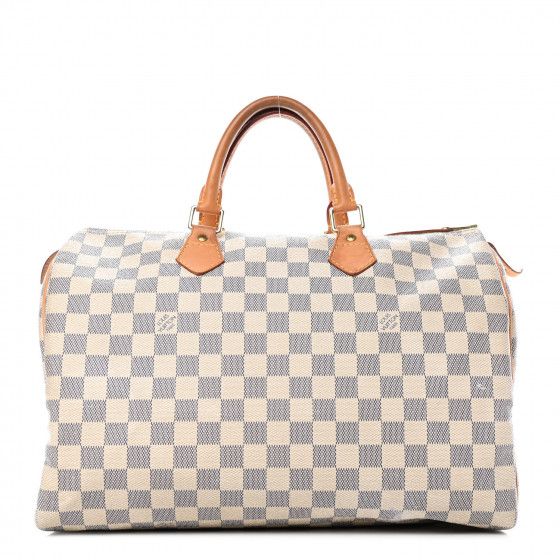 LOUIS VUITTON Damier Azur Speedy 35 | Fashionphile