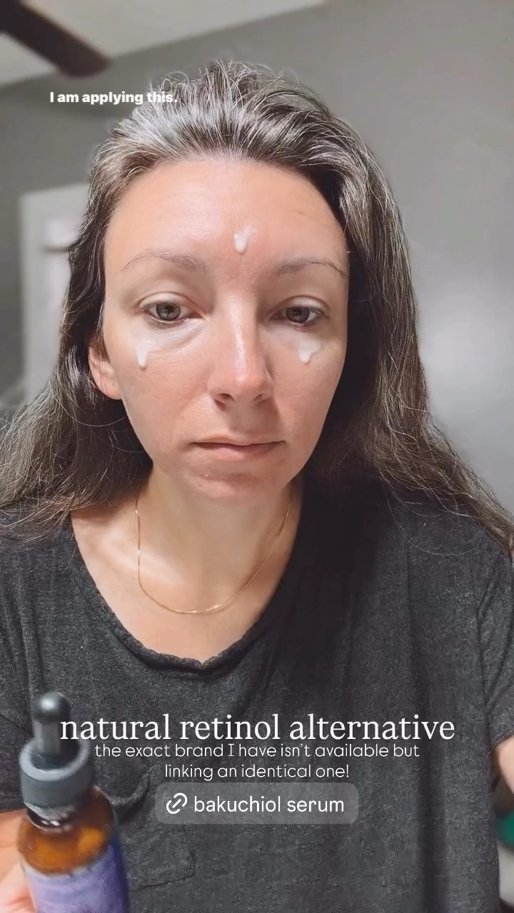 the exact brand I have isn’t available but linking an identical one! natural retinol alternative