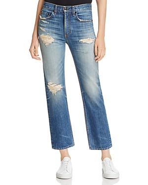 rag & bone/Jean Ankle Straight Jeans in Erv's | Bloomingdale's (US)
