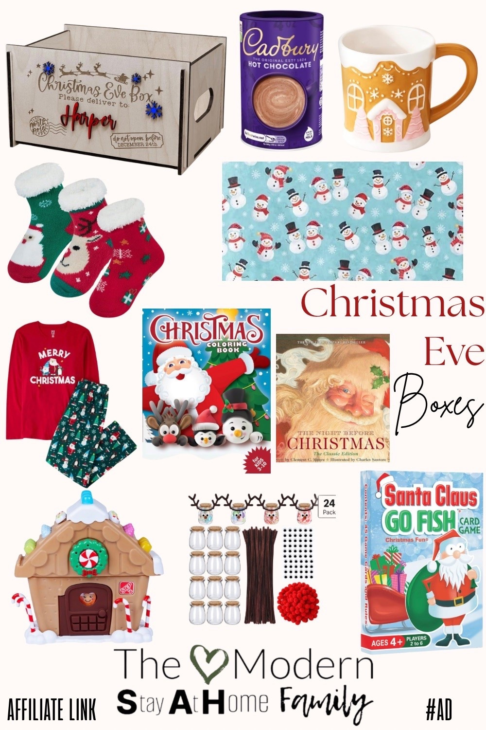 Christmas Eve boxes are one of our favorite ways to make the night before Christmas feel extra special for the kids. 🎄✨ You don’t have to fill them with a ton of things—just a few simple Christmas Eve box ideas can create a fun family tradition the kids look forward to every year. Think Christmas pajamas, a cozy blanket, a favorite Christmas movie, a new Christmas book, popcorn, hot cocoa, Christmas cookies, fuzzy socks, a small toy, activity books, or a special treat. These Christmas Eve gifts for kids are perfect for creating a cozy Christmas Eve family night filled with movies, snacks, games, reading and quality time together. I rounded up Christmas Eve box essentials and fun stocking stuffer-style gifts that work for toddlers, preschoolers, boys, girls and the whole family. 🎅🏻❤️

Christmas Eve boxes, Christmas Eve box ideas, Christmas Eve gifts for kids, Christmas Eve traditions, family Christmas traditions, Christmas traditions for kids, Christmas Eve activities for kids, Christmas Eve family activities, Christmas Eve family night, Christmas Eve movie night, Christmas pajamas, Christmas books for kids, Christmas gifts for kids, toddler Christmas gifts, preschool Christmas gifts, Christmas Eve basket ideas, Christmas Eve gift box, kids Christmas gift ideas, cozy Christmas ideas, Christmas family traditions, Christmas morning traditions, holiday activities for kids, Christmas movie night, hot cocoa night, Christmas treats, Christmas stocking stuffers, holiday gift ideas, Christmas gift basket ideas, Christmas Eve surprise, festive family activities, magical Christmas traditions

#LTKSeasonal #LTKKids #LTKmomlife