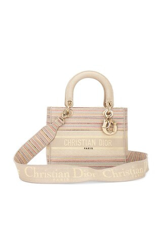 dior Dior Lady D-Lite Handbag in Beige - Beige. Size all. | FWRD 