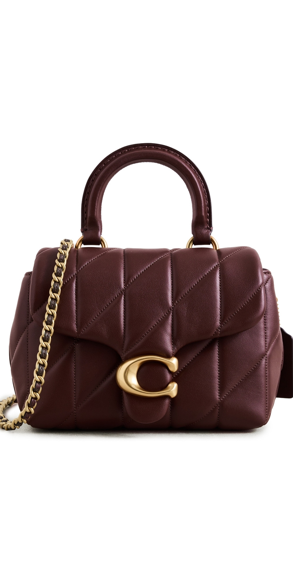 Coach Quilted Leather Tabby Top Handle Bag B4/Maple One Size | Shopbop