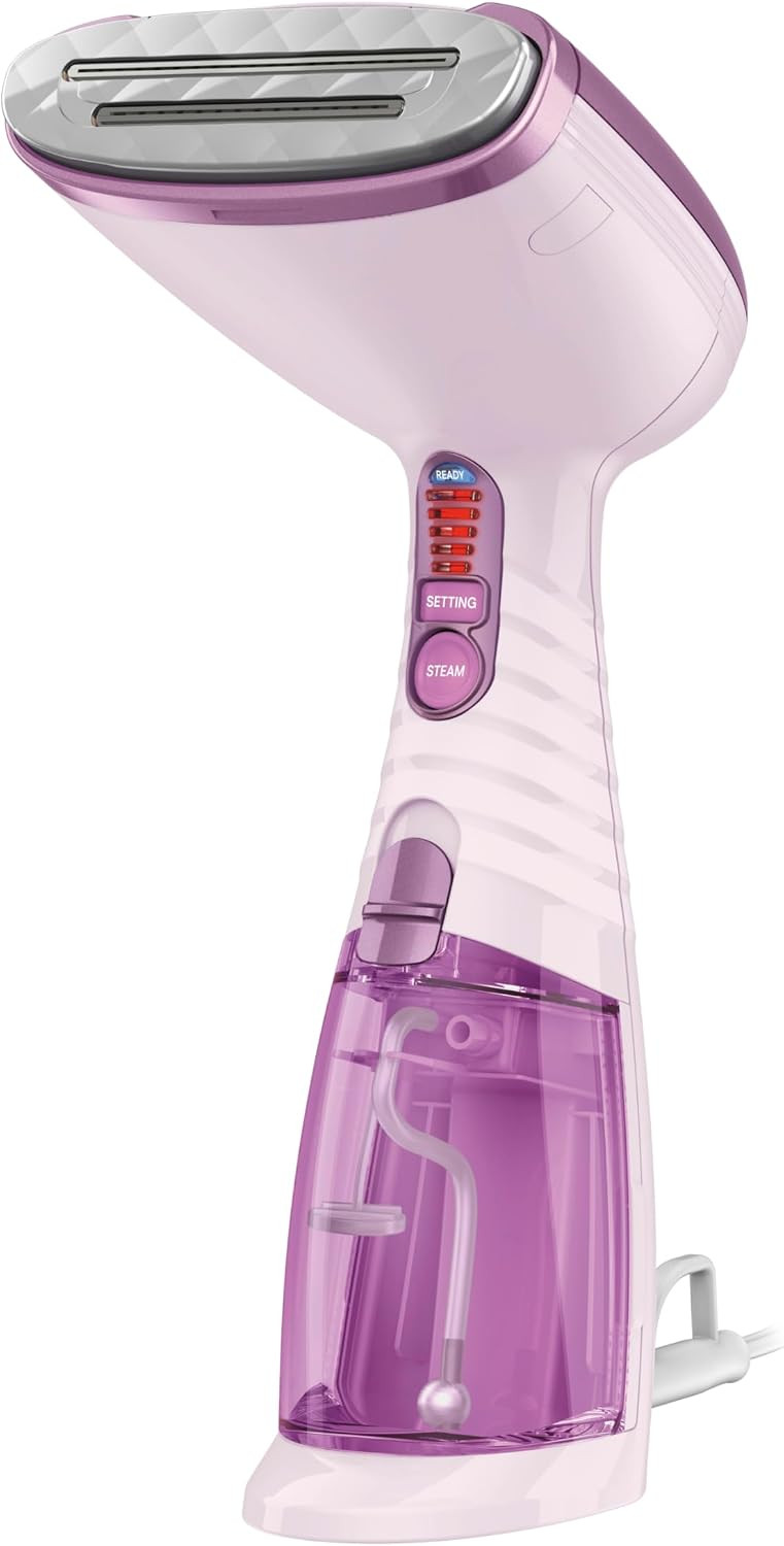 Conair Handheld Garment Steamer for Clothes, Turbo ExtremeSteam 1875W Fabric Steamer, Portable Handheld Design, Strong Penetrating Steam, Amazon Exclusive, Purple | Amazon (US)