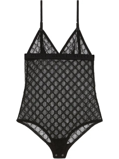 GG tulle bodysuit | Farfetch (UK)