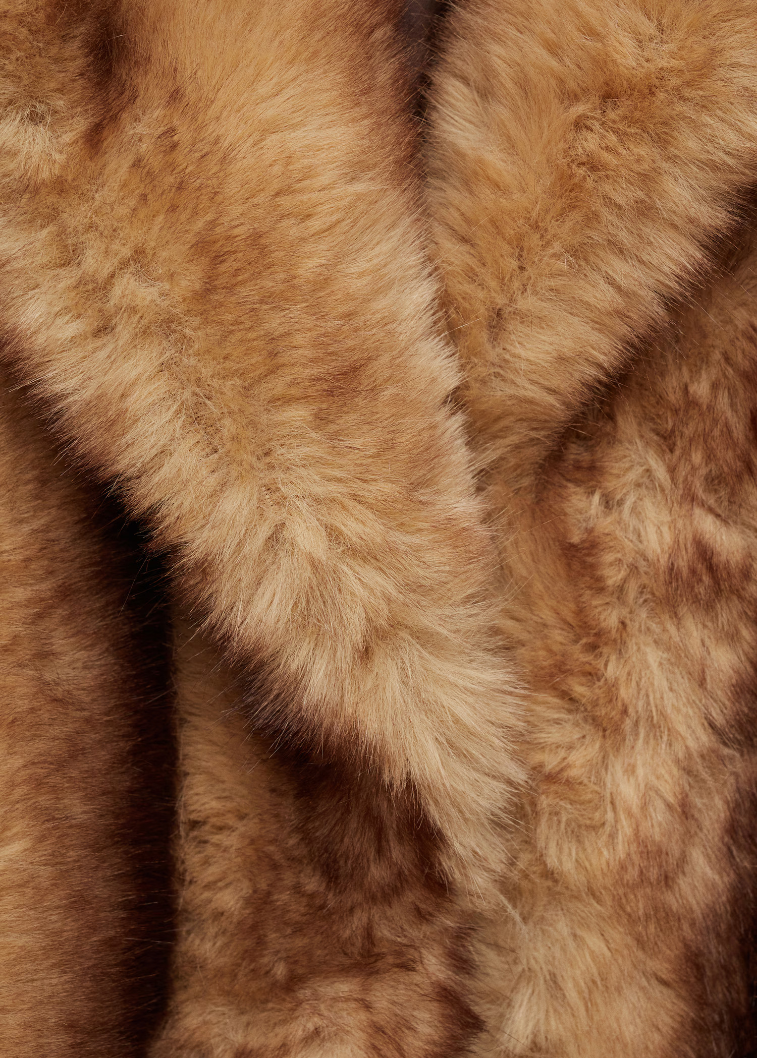 Coat with fur-effect lapels - Women | MANGO USA | Mango (US/MX/AU)