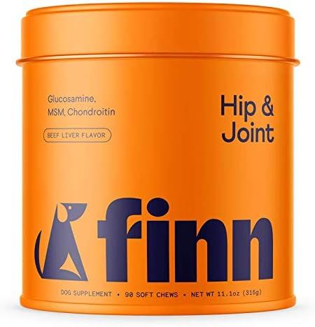 Finn Hip & Joint Soft Chews for Dogs | Glucosamine, Chondroitin, MSM for Hip and Joint Support, M... | Amazon (US)