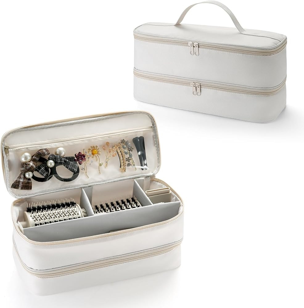 Beveetio Double-Layer Travel Case For Shark Flex Style, Drying System Carrying Case For Dyson Air... | Amazon (US)