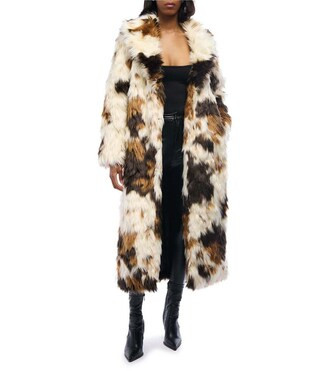 Azalea Wang Penelope Faux Fur Animal Collared Wrap Coat | Dillard's | Dillard's