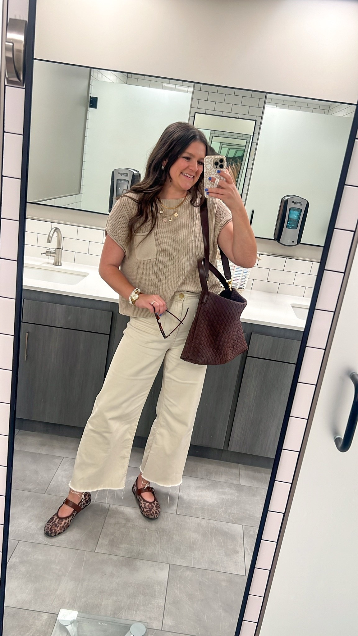Loving this monochromatic look for work. Work outfits! 

Top: M (tts), from a matching set that I love love love 
Jeans: 8, tts & LOVEEE
Shoes: 7.5, tts. So comfy 

Work outfits / mom work outfits / mom workwear / comfy work outfits / comfy workwear / mom outfit / business casual outfits / mom jeans / cream jeans / summer jeans / off white jeans / dillards jeans / Amazon fashion / affordable fashion / mom bag / mom shoes / leopard flats / work shoes / comfy shoes / oversized bag / slouch purse / mom style / teacher outfit / work outfit / office outfits / corporate outfit / mom accessories

#LTKmomlife #LTKootd #LTKWorkwear